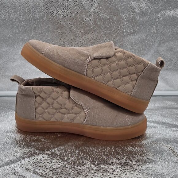 Toms Paxton Rose Pink Taupe Slip-on Chukka High Top Sneaker Booties Size 7.5 - Picture 6 of 8